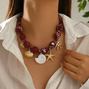 European Necklace Choker Long