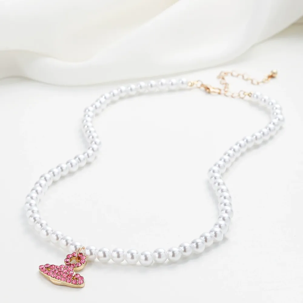 Pearl Necklace Designer Vintage Cz Choker