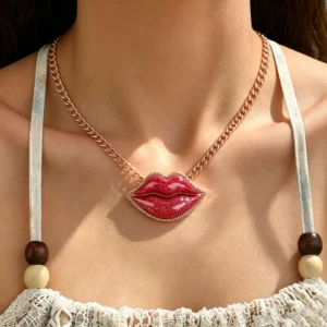 European Jewelry Geometric Enamel Inlaid Cz Necklace Choker