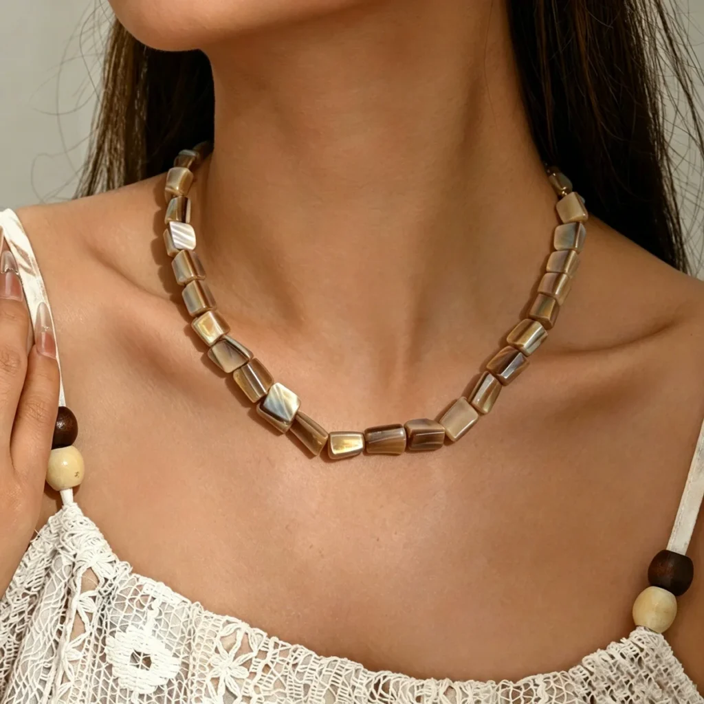 Vintage European Jewelry Geometric Elegant Necklace Designer Choker