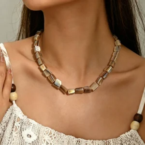 Vintage European Jewelry Geometric Elegant Necklace Designer Choker