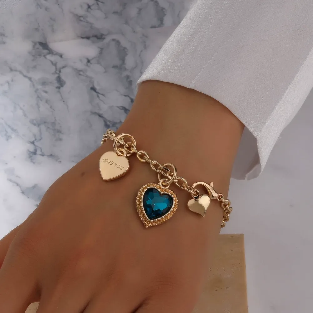 Korean Heart Bracelet Designer Inlaid Cz Alphabet Bangle Cz Designer