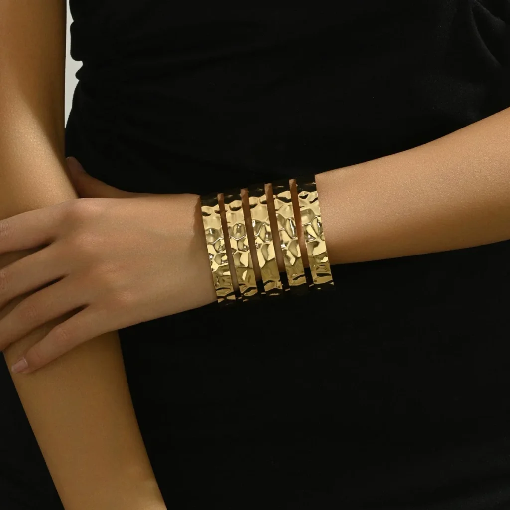 Minimalist European Women'S Bangle Designer Geometric Bangle C Open Geometric