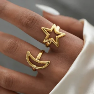 Vintage European Ring Designer Open Elegant