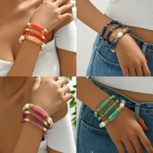 Minimalist Bangle Multi-Layer Beaded Designer Bangle Women'S Bracelet Designer