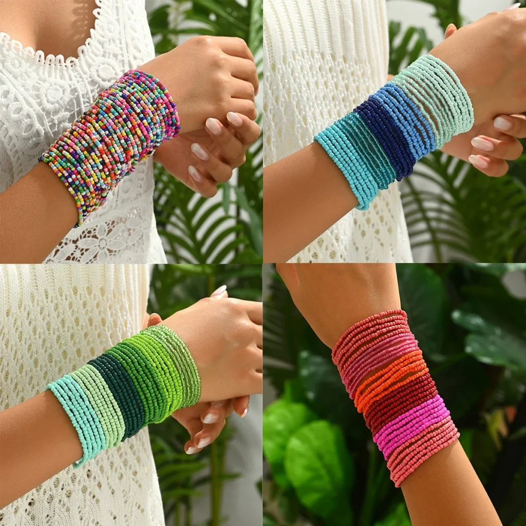 Geometric Designer Women'S Multi-Layer Bracelet Fashion Elegant Bracelet Handmade Designer Elegant