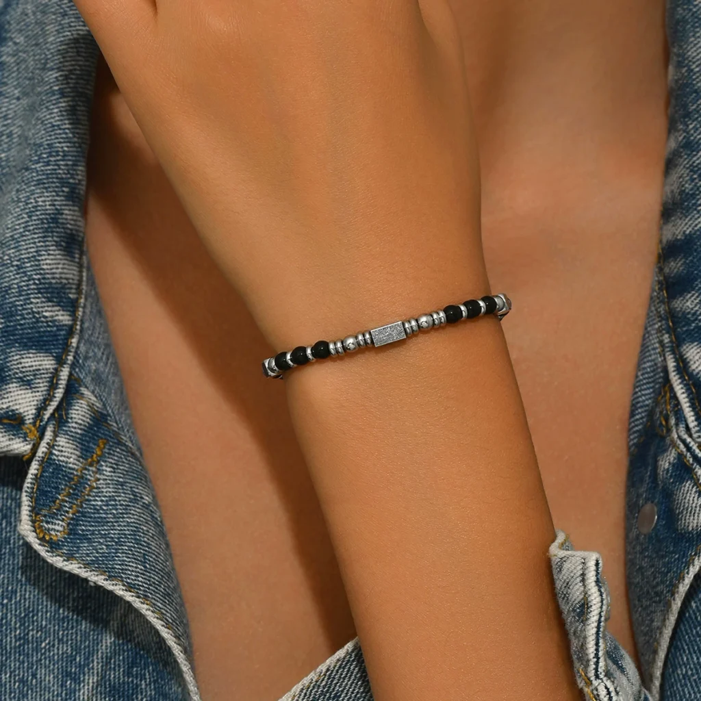 Geometric Vintage Natural Stone Bracelet Designer Woven Beads Couple Bracelet Bangle Woven Vintage Designer