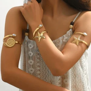 European Bangle Inlaid Pearl Open Armband Elegant Bangle Inlaid Pearl European