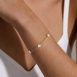 Vintage European Jewelry Geometric Inlaid Cz Luxury Women'S Bracelet Geometric Inlaid Cz